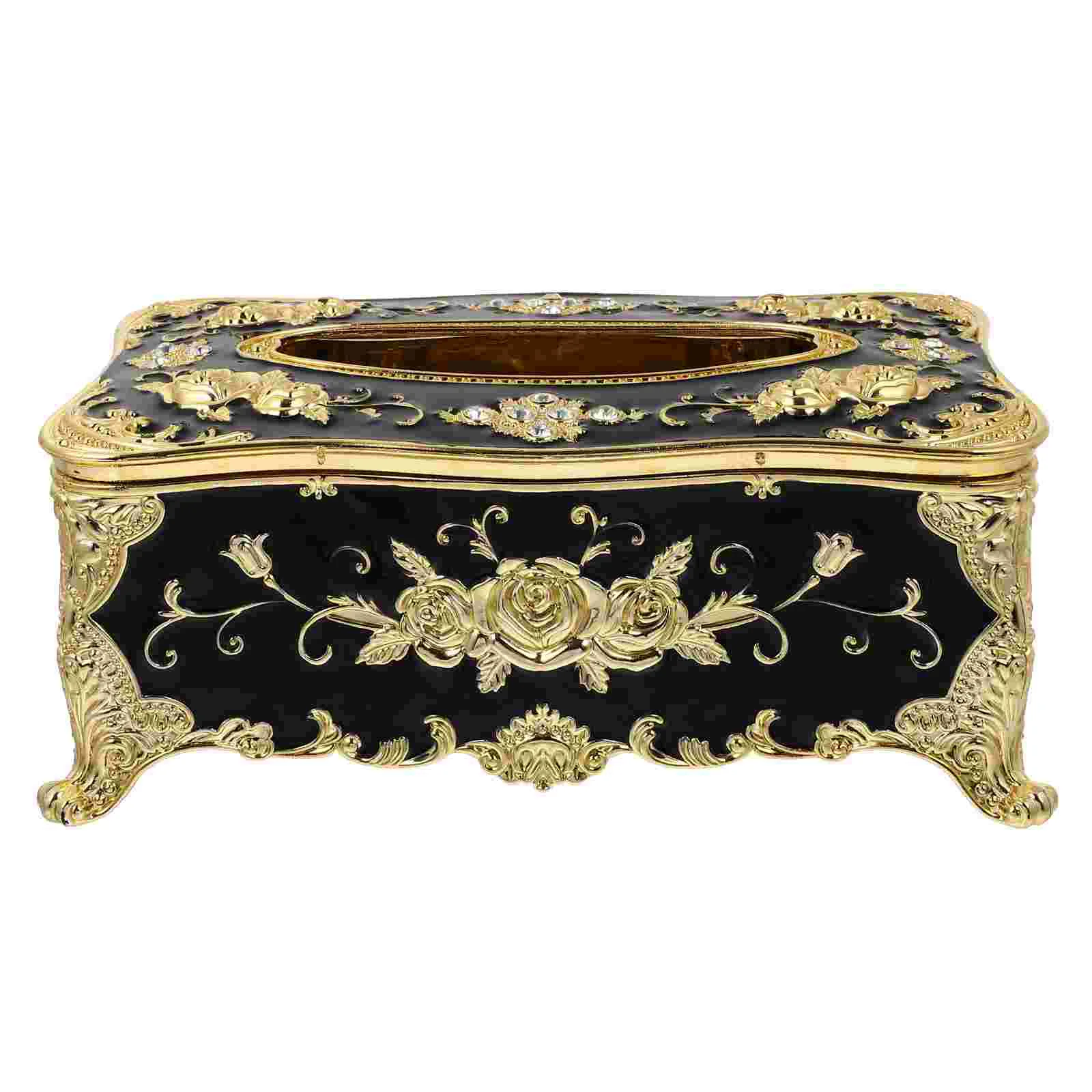 

Box Tissue Holder Napkin Paper Dispenser Toilet Wipes Cover Facial Kutusu Vintage Decorative European Car Container Desktop