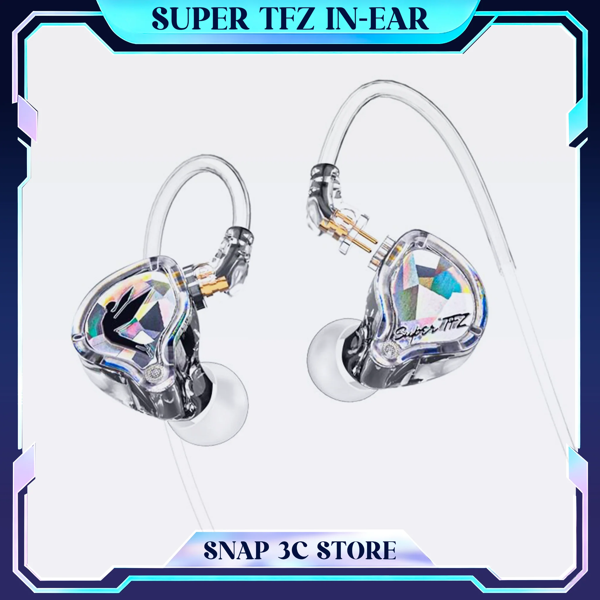 Фото Наушники-мониторы SUPERTFZ My Love 2022 HiFi IEM, проводные внутриканальные наушники с разъемом 3,5 мм Type-C, басовая музыкальная гарнитура для геймеров, подарок №1