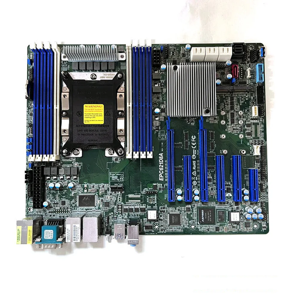 EPC621D8A For ASRock REG DDR4  LGA3647 IPMI Support 8124 8124M 8171M 8172M 8175M Server Motherboard