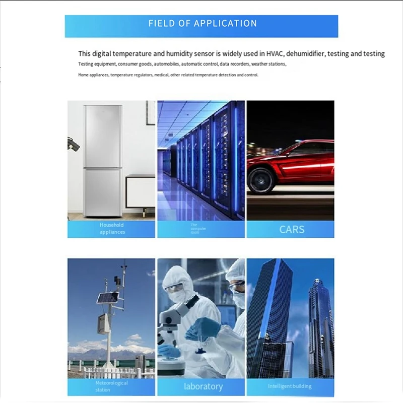 Комплект модуля датчика температуры и влажности DHTC12 высокоточный цифровой