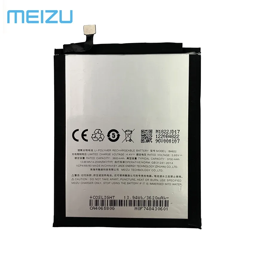 100% Оригинальный аккумулятор 3600 мАч BA822 для Meizu Note 8 Note8 M822H M822Q BA 822 сменные батареи
