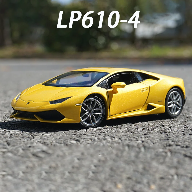 

WELLY 1:24 Lamborghini P610-4 Huracan Vehicle Alloy Car Model Diecast Toy Vehicle High Simitation Cars Toy For Children Kid Gift