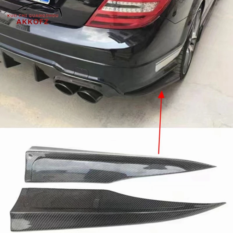 

Для Benz C63 W204 AMG 4-дверный 2011-2014 Специальный угол обмотки углеродного волокна C63 задний угол обмотки губ