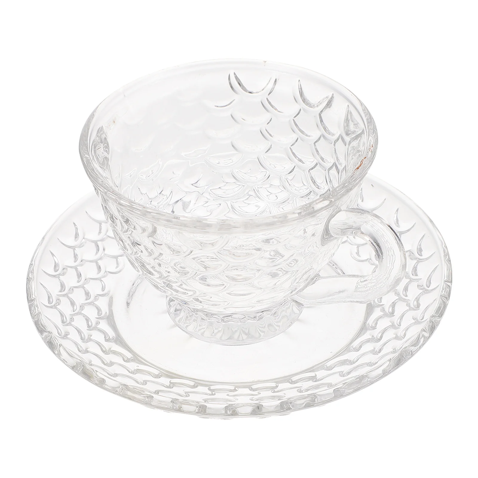 

Cup Coffee Saucer Tea Mug Tableware Set Teacup Afternoon High Breakfast European Crystal Transparent Water Latte