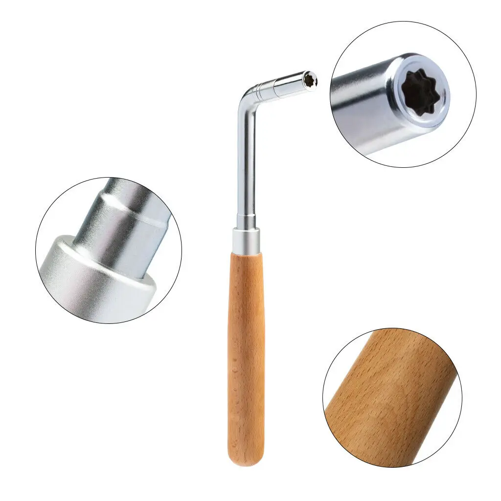 Mugig 6PCS Pro Piano Tuning Set W/Straight Bar Hammer Piano Tuning Tools Kit Piano Tuning Hammer Piano Tools