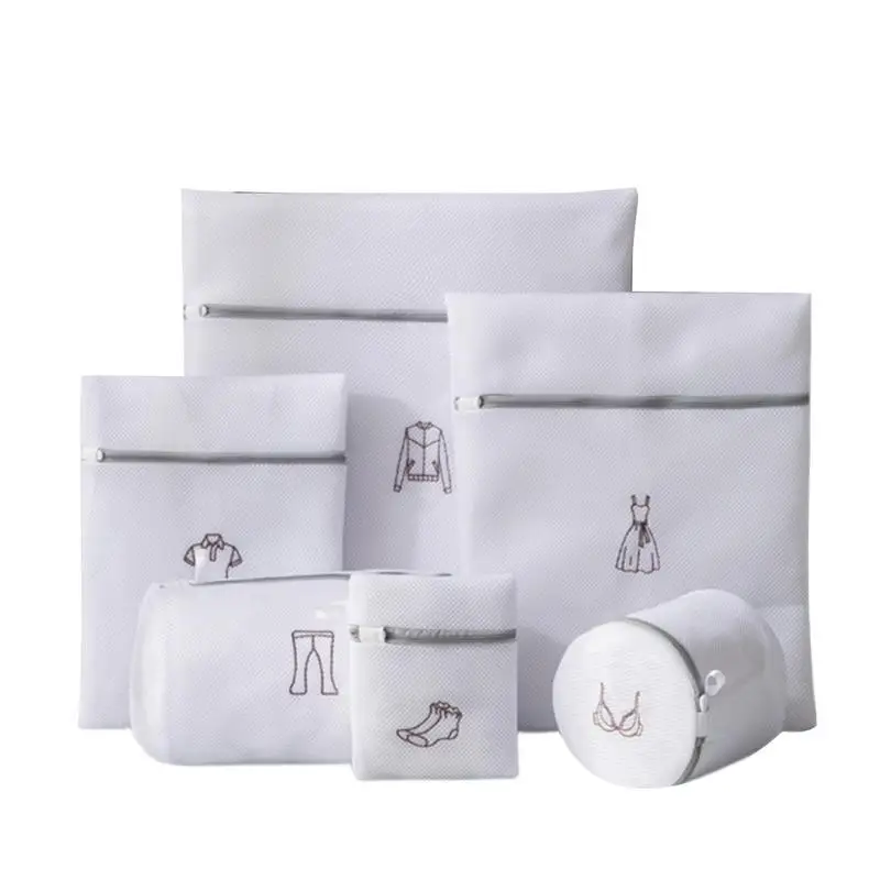 

Mesh Bag For Laundry Reusable Travel Laundry Bags With Zipper Delicate Net Laundry Bag Honeycomb Clothes Washing Bags For
