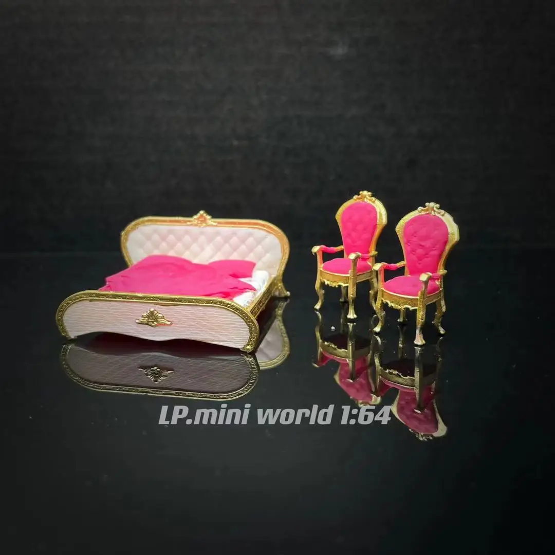 

1/64 scene props light luxury bed micro-landscape props car model scene layout decoration resin figure
