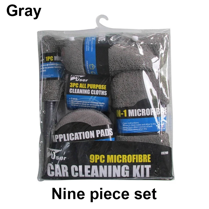 

9 шт., щётка из микрофибры для чистки автомобиля