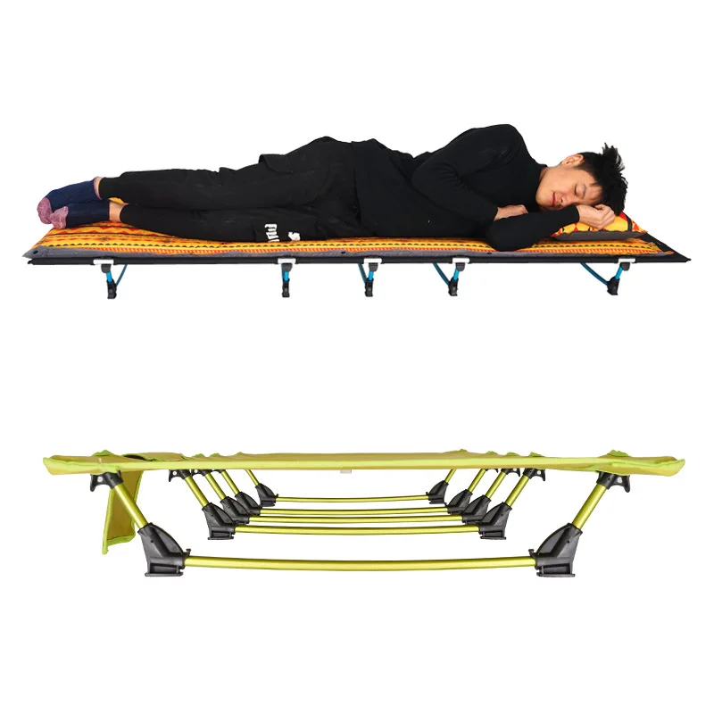 

150kg 187cm Portable Camping Cot Folding Bed for Outdoor Sleeping Backpacking Camp Single Bed Activities Camping Folding Tent