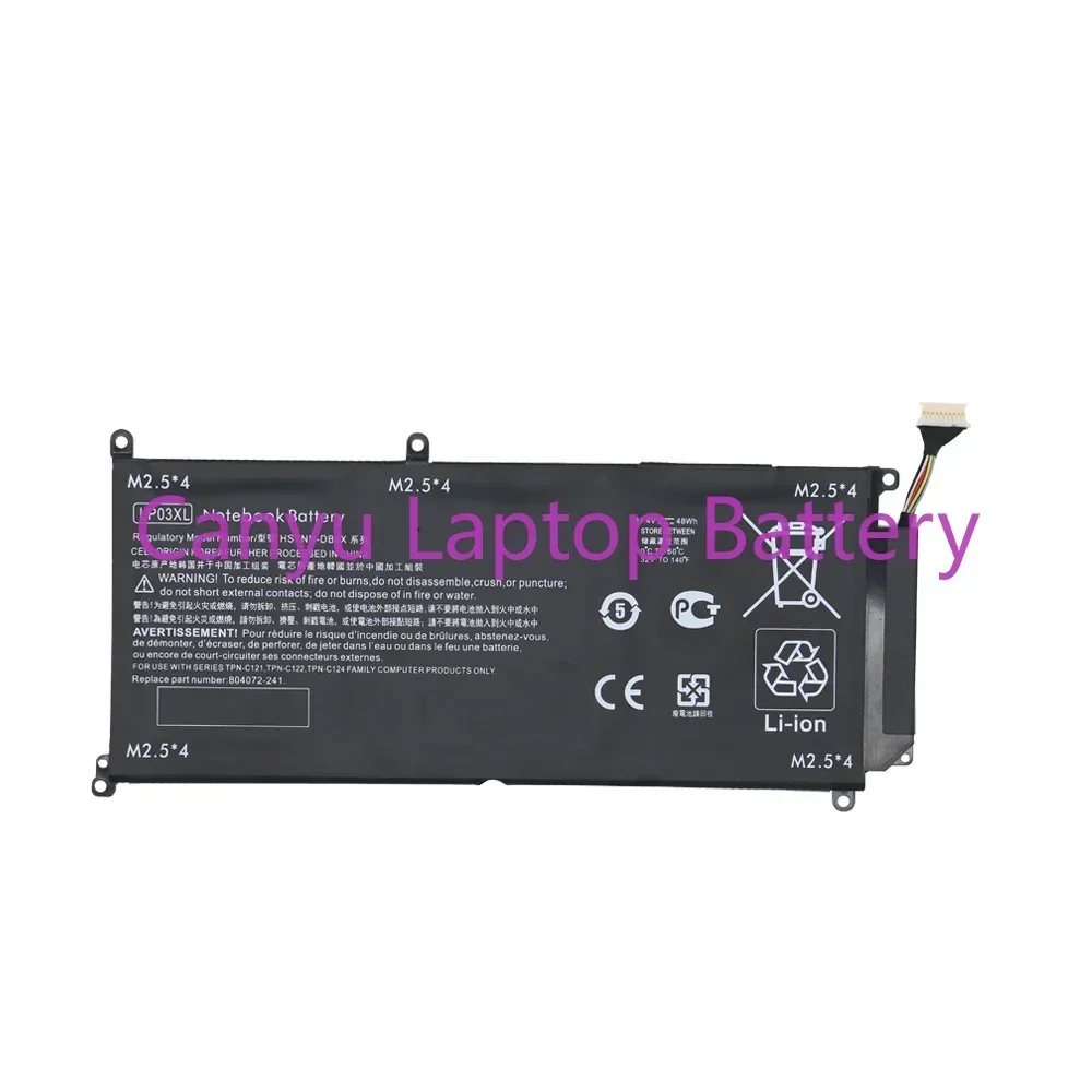 LP03XL для HP Envy TPN-C122 807417 -005 HSTNN-DB7C DB6C 15-AE020TX AE015TX Новый аккумулятор ноутбука 11 4 В 48 Втч