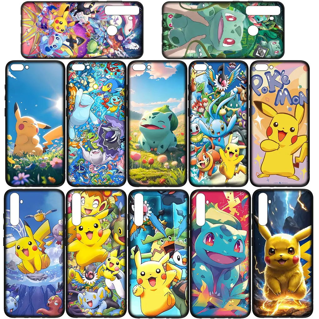 Squirtle P-Pokemons GO P-Pikachus Cover Phone Case for OPPO A17 A15 A16 A53 A79 A96 A95 A94 A74 A78 A58 A38 A57 A77 A40 A80