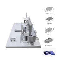 Manual rigid box V U shape grooving machine for cardboard MDF paper Grey board chipboard slotting cutting making sample  groove