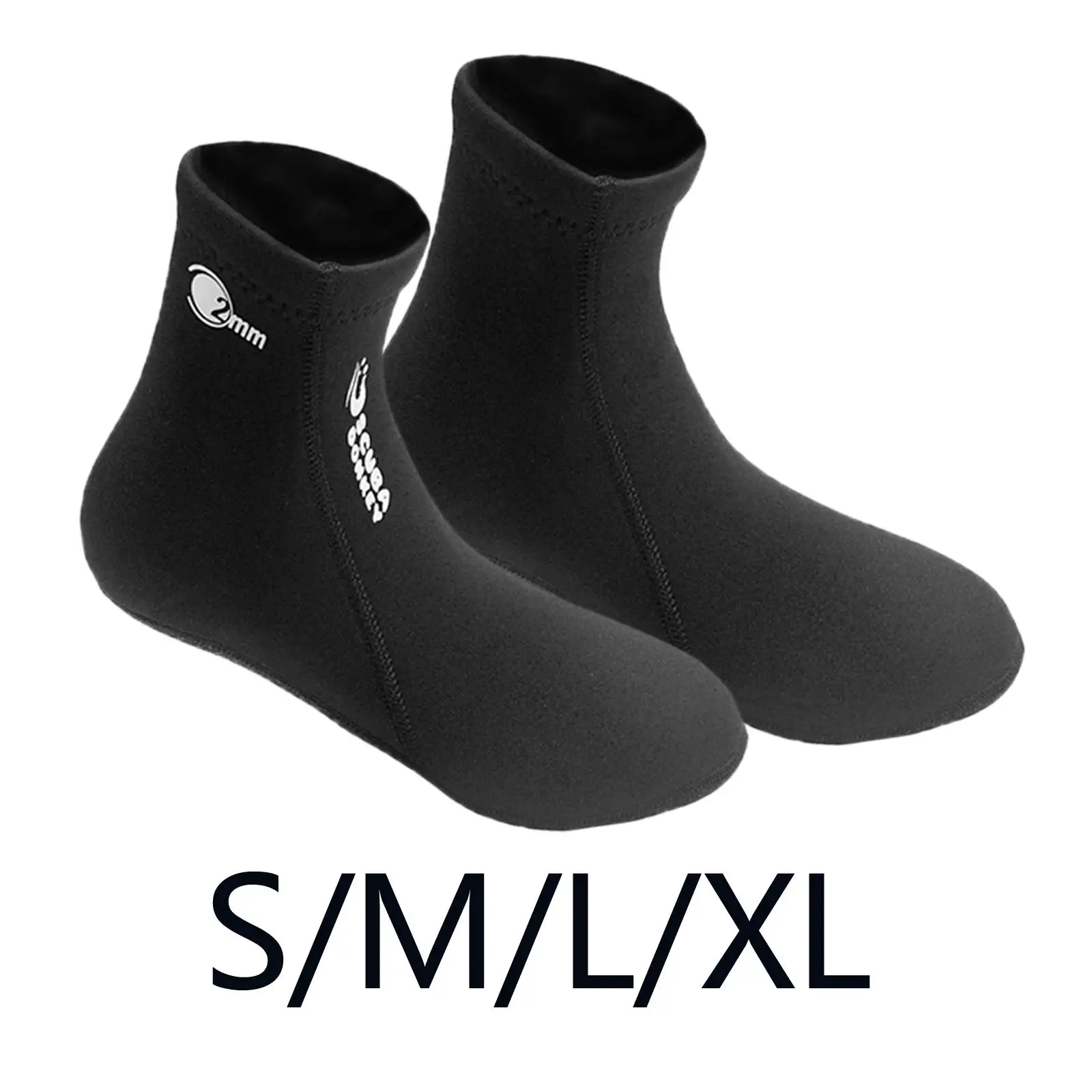 

2mm Neoprene Socks Diving Thermal Flexible Anti Slip Beach Water Boots Water Fin Sock for Adult Surfing Kayaking Hiking Sailing
