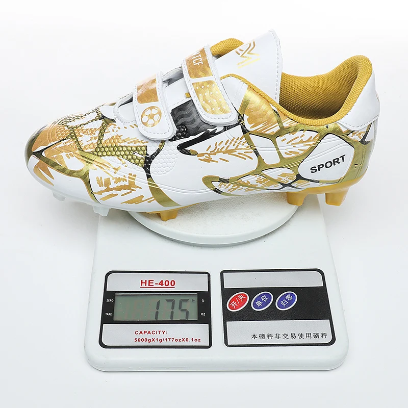 ZHENZU Size 28-38 Indoor Turf Soccer Shoes Boys Girls Sneakers Original Football Boots AG TF Kids Soccer Cleats Training Shoes