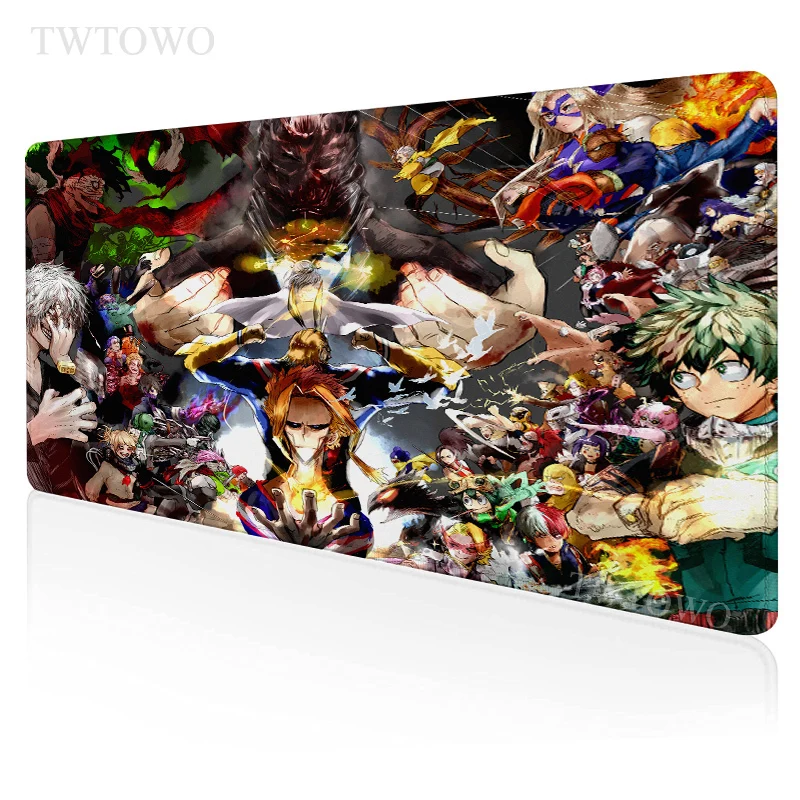 

Коврик для мыши с рисунком аниме «Моя геройская Академия», игровой коврик для мыши, размер XL, домашний, HD, XXL, офисный мягкий Настольный коври...