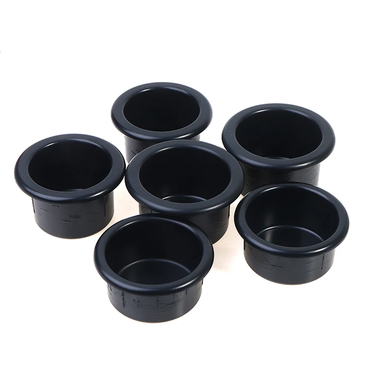 

2pcs Car Cup Holder Rack Plastic Black Cup Water Drink Holder Recessed for RV