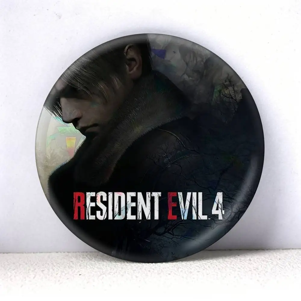 Фото Пин-значок/брошь Resident Evil (75мм, 58мм, 44мм, 25мм) для рюкзаков, головных уборов, аксессуаров, игрушек №4