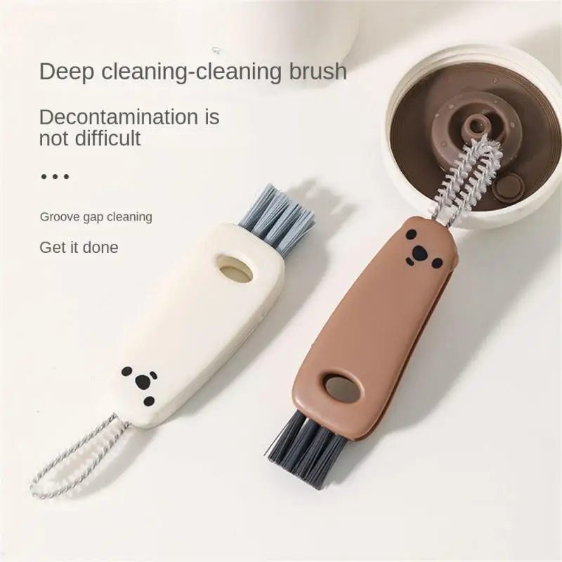 

Handle Hanging Hole Design Groove Gap Brushes Hanging Storge Rotatable Bottle Cap Brush Decontamination Spiral Gap Brush