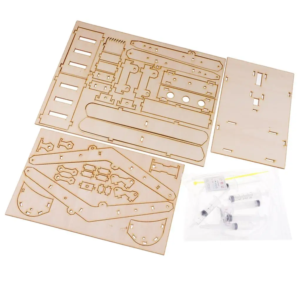 

DIY wooden electric hydraulic pressure excavator toy to assemble, kids