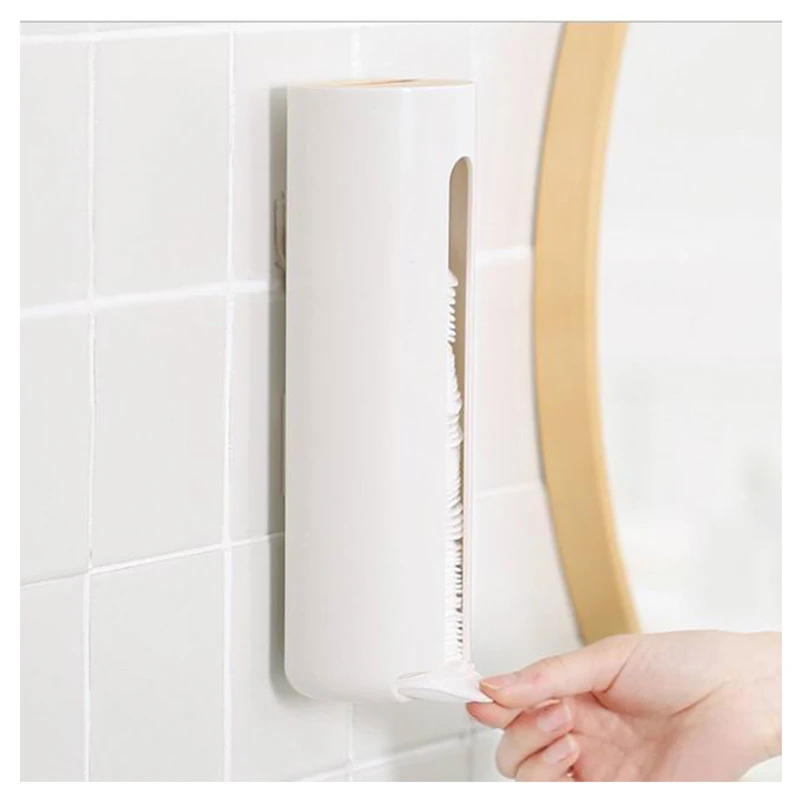

Modern Cotton Pad Holder Wall Mount Saver And Dispenser Cotton Pad Container Cosmetic Garbage Bag Storage Box Organizers