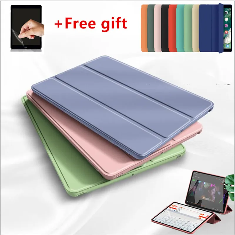 Кожаный силиконовый чехол для iPad Air 4 3 2 1 Mini 5 Чехол Pro 11 2020 2021 9 7 6 10 8 поколения +