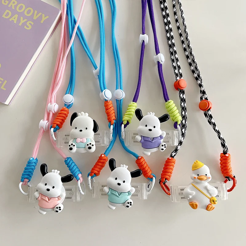 

Portable Cute Cartoon Mobile Phone Clip Strap Cellphone Crossbody Chain for Smartphones Adjustable Phone Back Lanyard Neck Strap