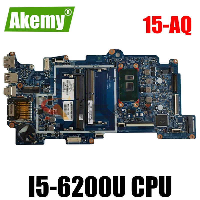 

For HP X360 M6-AQ 15-AQ Laptop Motherboard With SR2EY i5-6200U CPU 856279-601 856279-001 448.07N07.0021 100% Tested Fast Ship