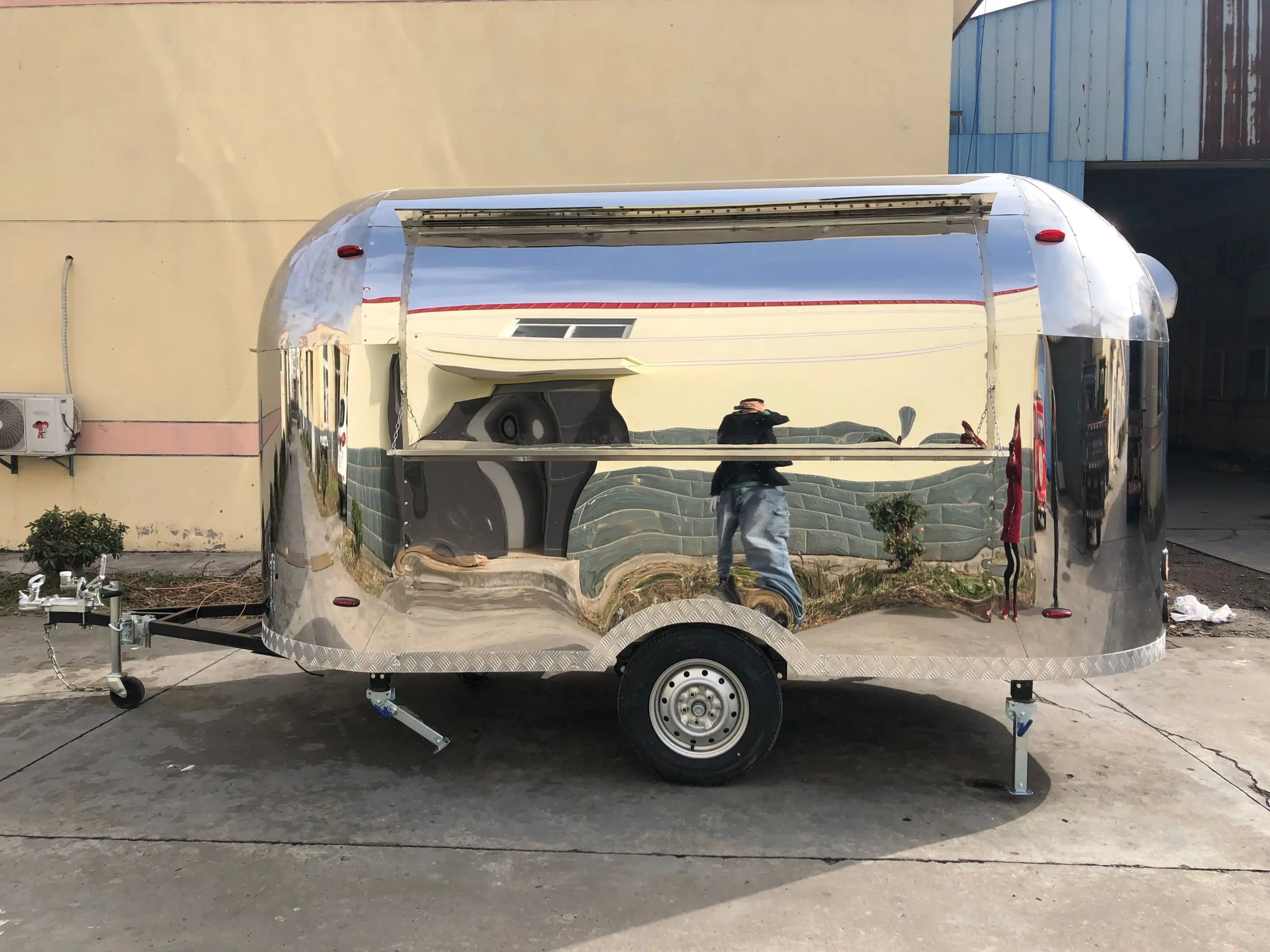 OEM быстрая воздушная потоковая уличная Фототехника винтажные прицепы для пиццы