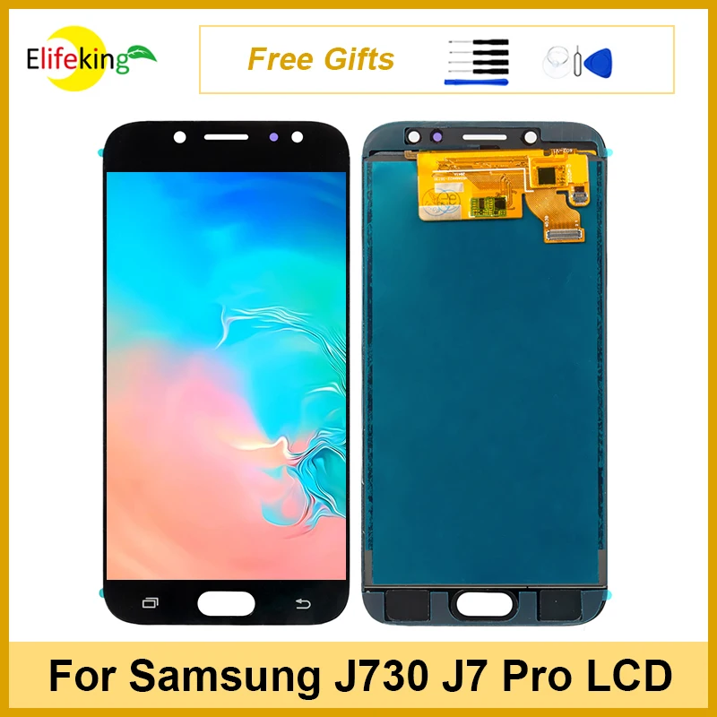 AAA + ЖК-дисплей для Samsung Galaxy J7 Pro J730 дисплей сенсорный экран дигитайзер в сборе 2017