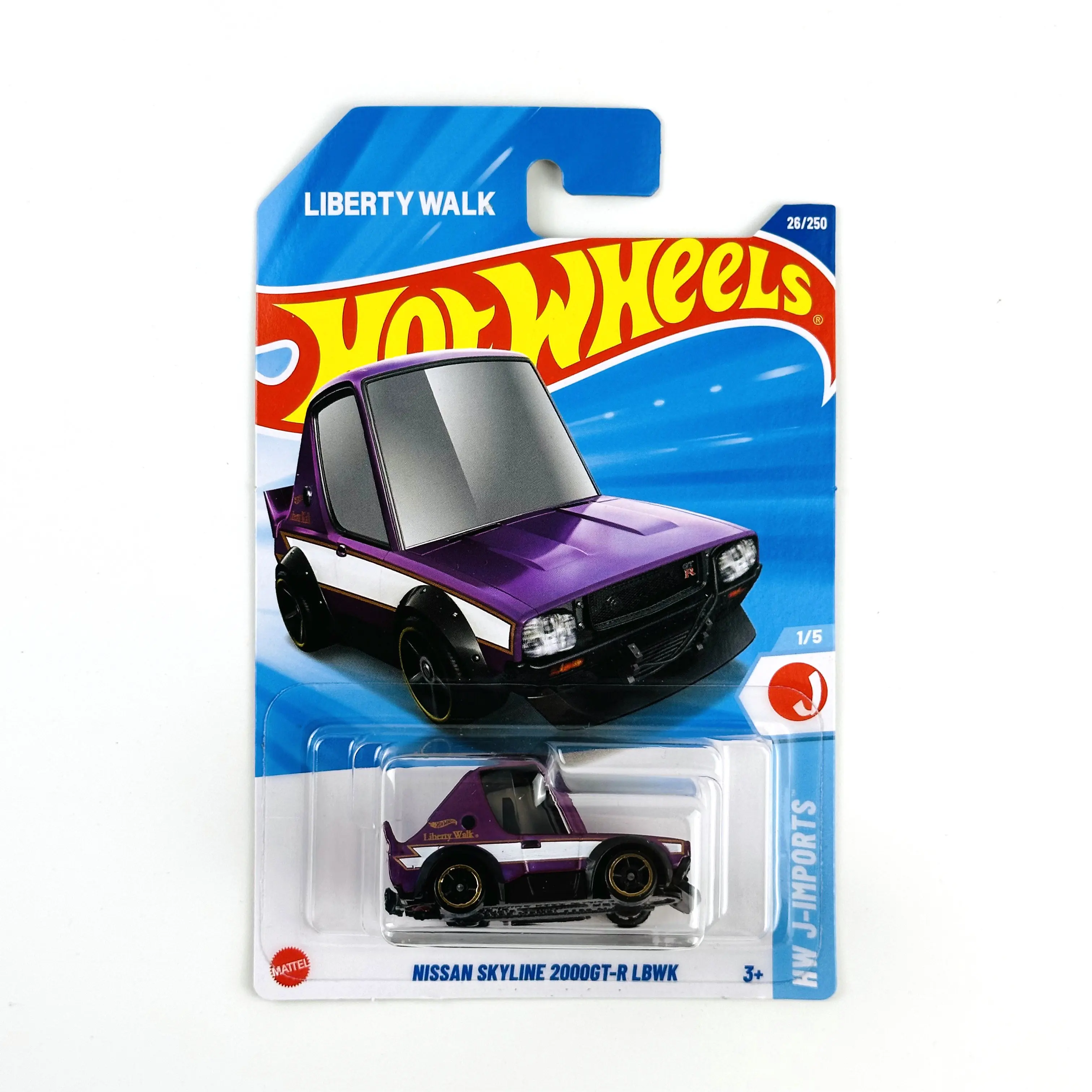 2025-26 Hot Wheels Cars 2025A NISSAN SKYLINE 2000GT-R LBWK 1/64 Металлическая литая модель игрушечного