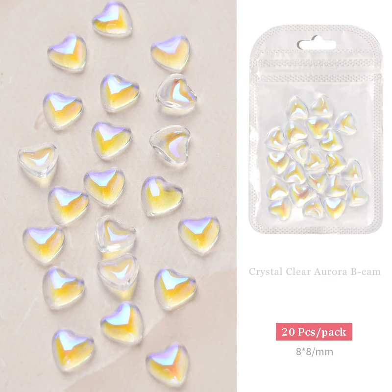 

20 шт., геометрические украшения для ногтей