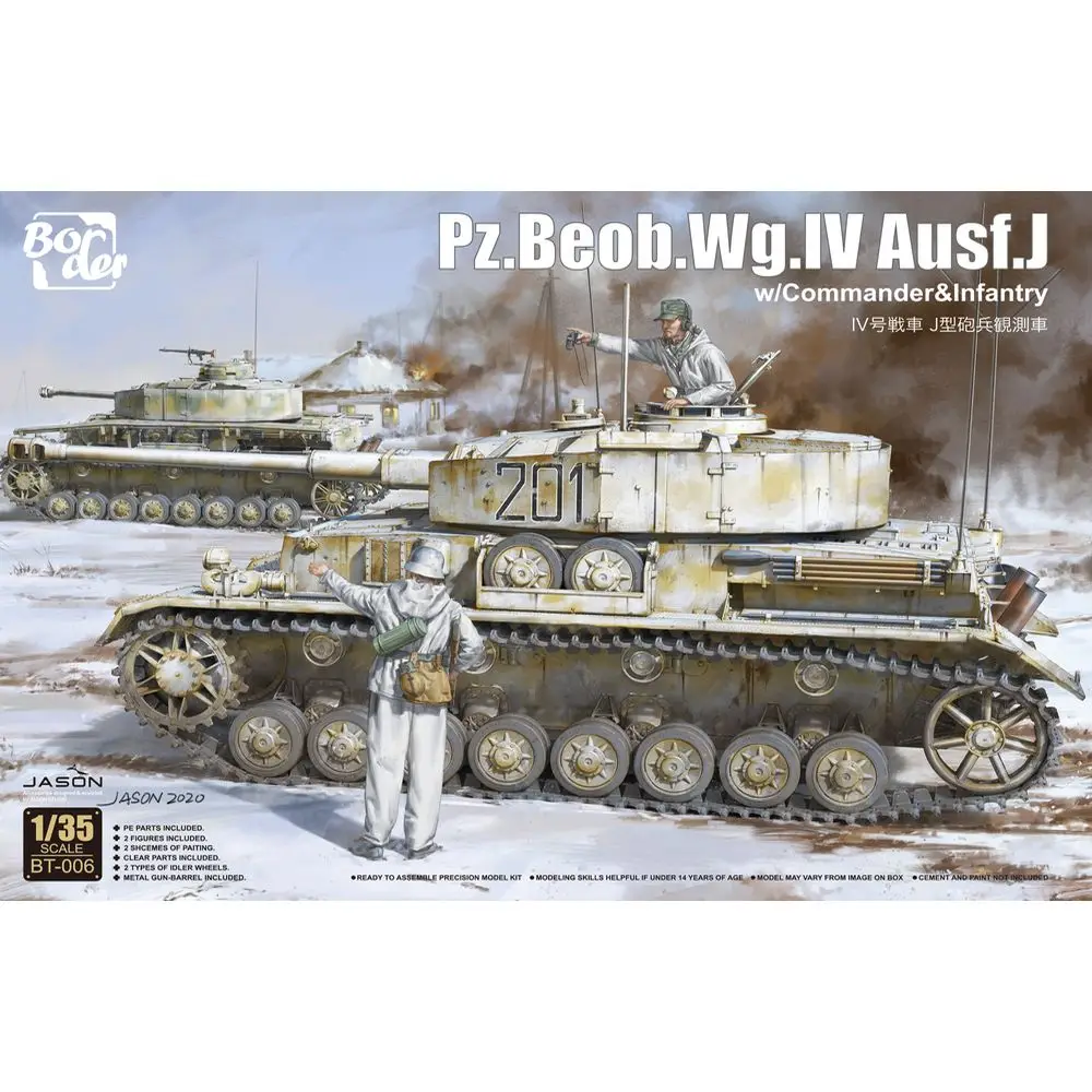 

Hobby Kit BORDER BT-006 1/35 Pz.Beob.Wg.IV Ausf.J - Scale Model Kit DIY Toy