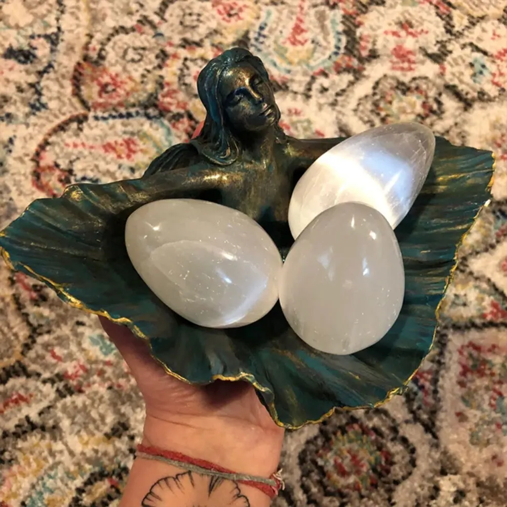 

Моллюск оболочка богиня чаша скульптура орнамент наружная Смола рукоделие алтарь чаша статуэтки, украшение Ювелирные изделия тарелка подн...