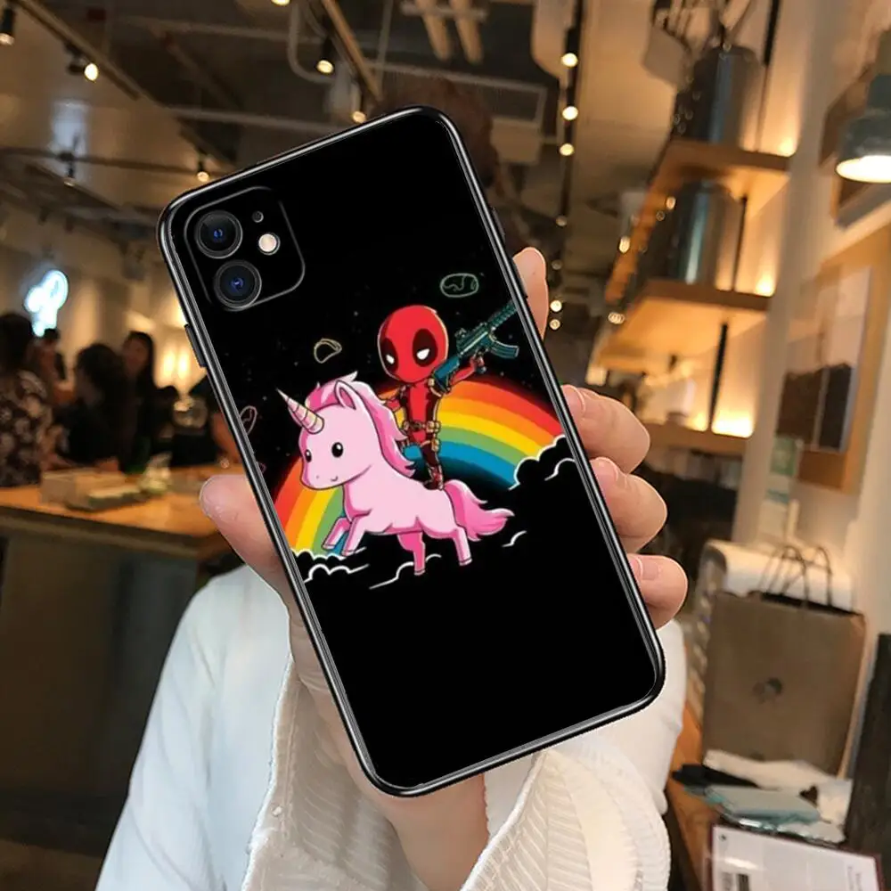 Фото Милые чехлы для телефонов Marvel Дэдпул для iphone 13 Pro Max, Чехол 12 11 Pro Max 8 PLUS 7PLUS 6S XR X XS 6 mini se, мобильный сотовый телефон №5