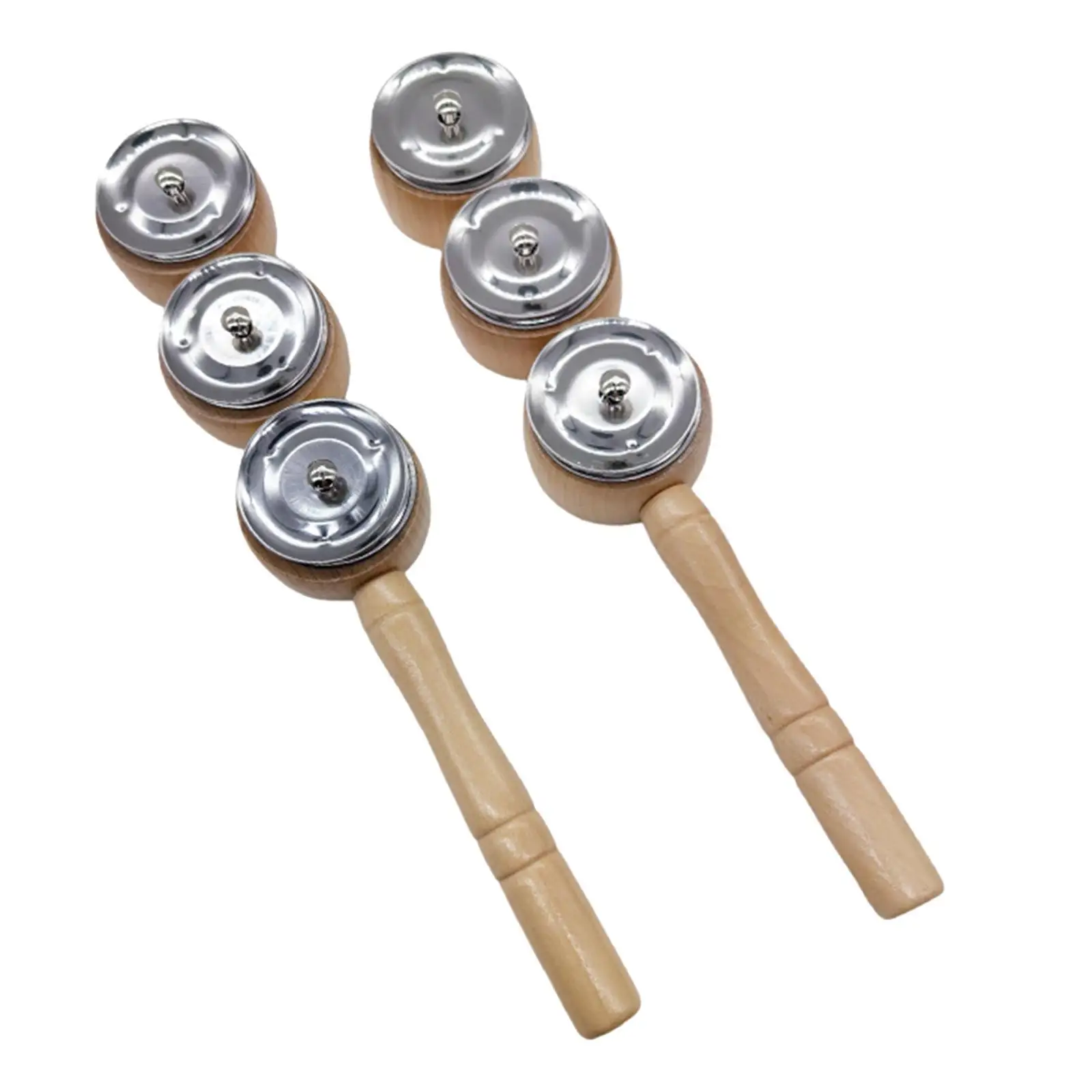 2x бубен-палочки игрушки колокольчики рождественские инструментальные ручной