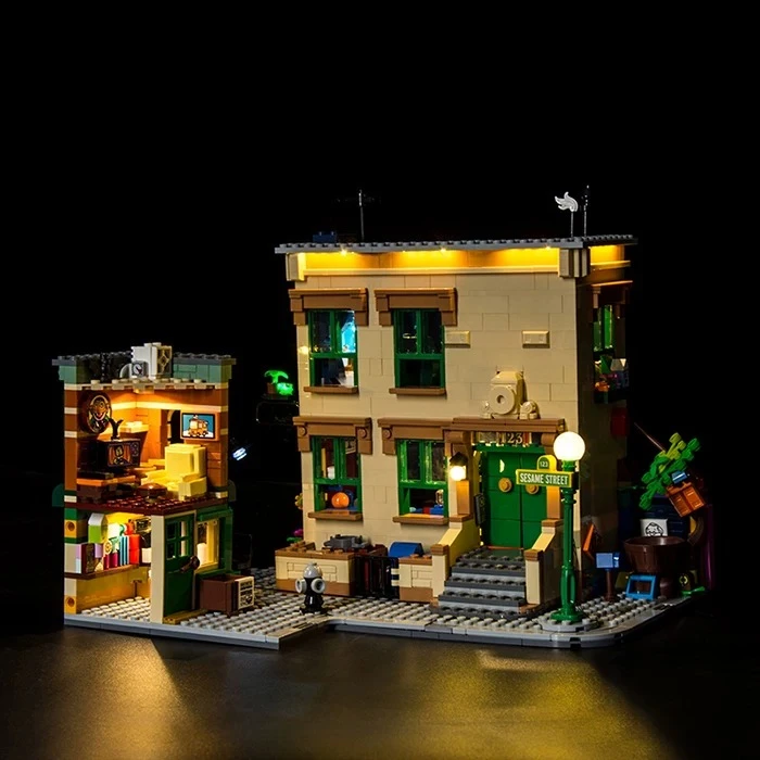 Фото Набор светодиодного освещения, подходящий для конструктора LEGO 123 Улица Сезам 21324 №5