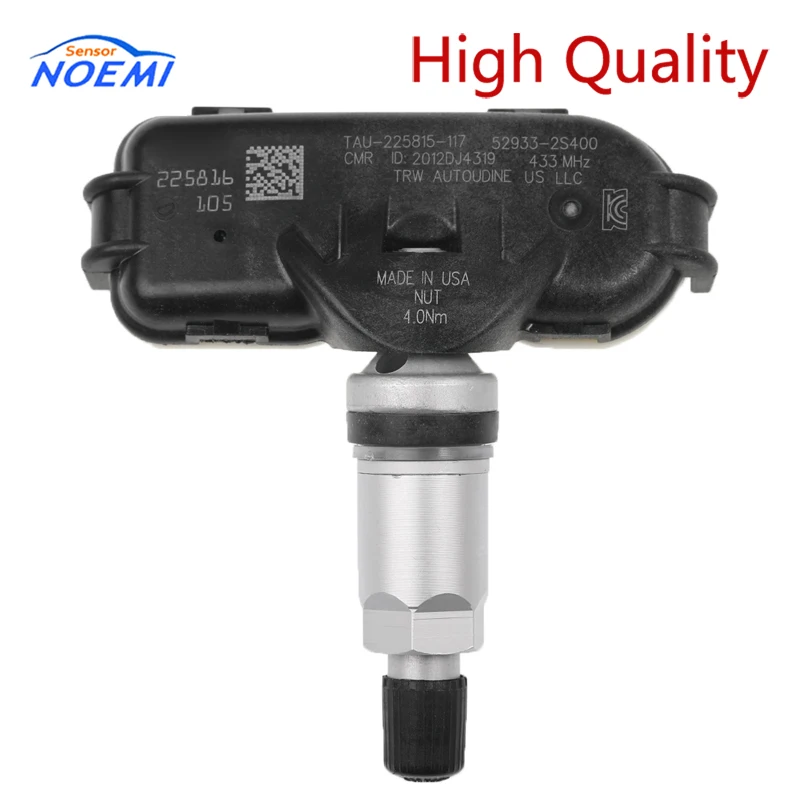 Датчик давления в шинах YAOPEI 52933-2S400 TPMS для Hyundai Ix35 Tucson LM Sportage SL 529332S400 433 МГц