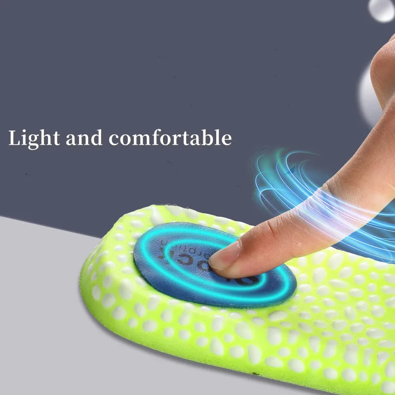 Sports Insoles For Shoes Men Women High Elasticity Shock-absorbing Comfortable Breathable Deodorant Insoles Air Cushion Shoe Pad
