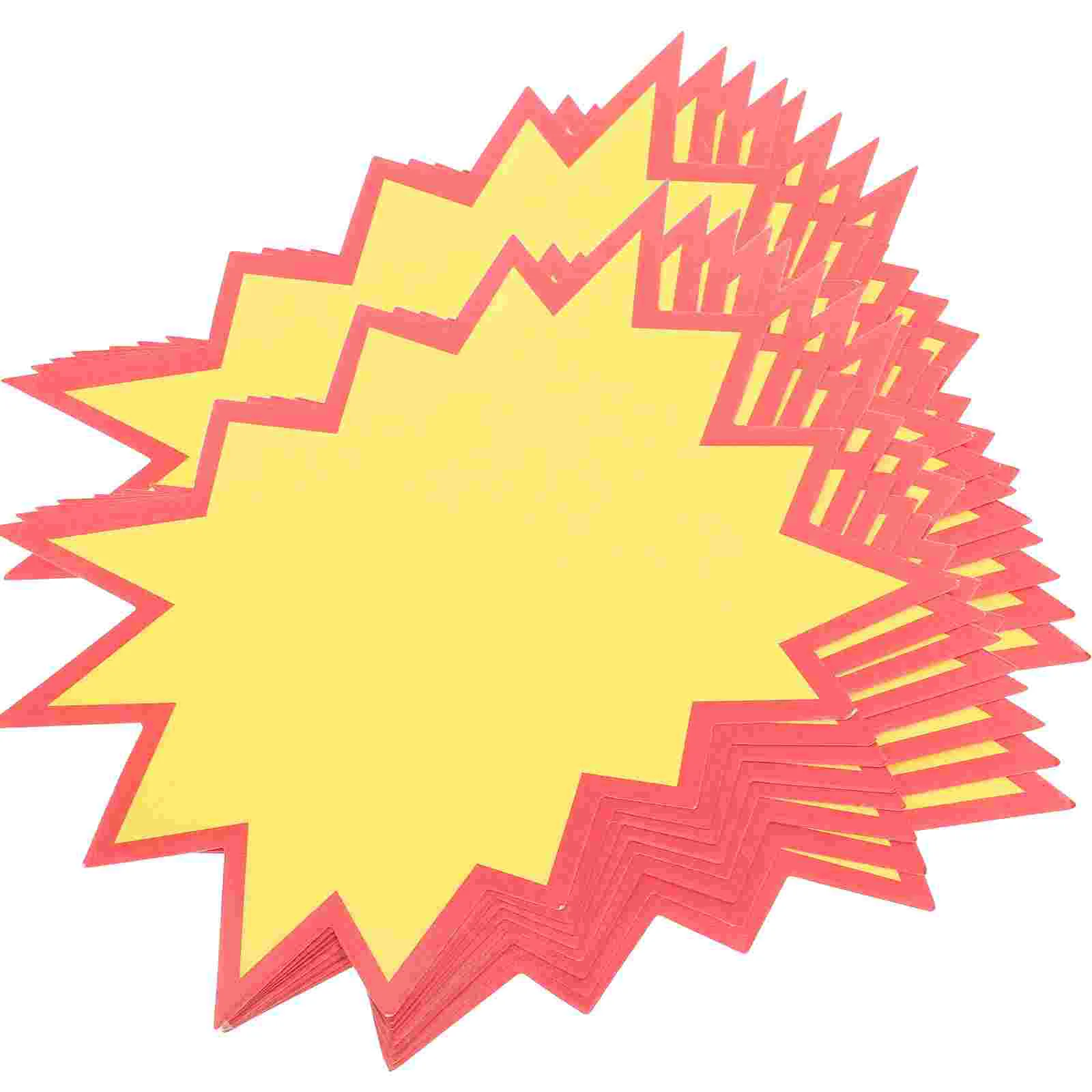 50 шт. ценники Burst Star вырезы знаки пустая звезда в форме розничной торговли бирки