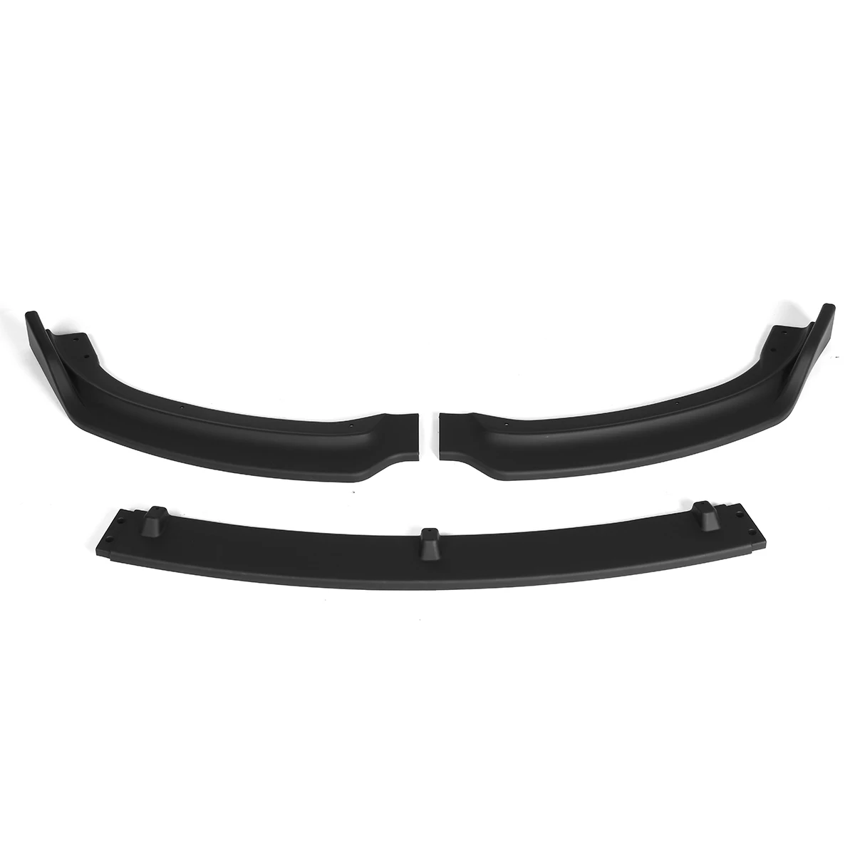 

3Pcs Zwart/Carbon Fiber Auto Voorbumper Lip Splitter Body Kit Bumper Lip Deflector Lippen Voor Bmw 3 Serie F30 F35 2013-2019