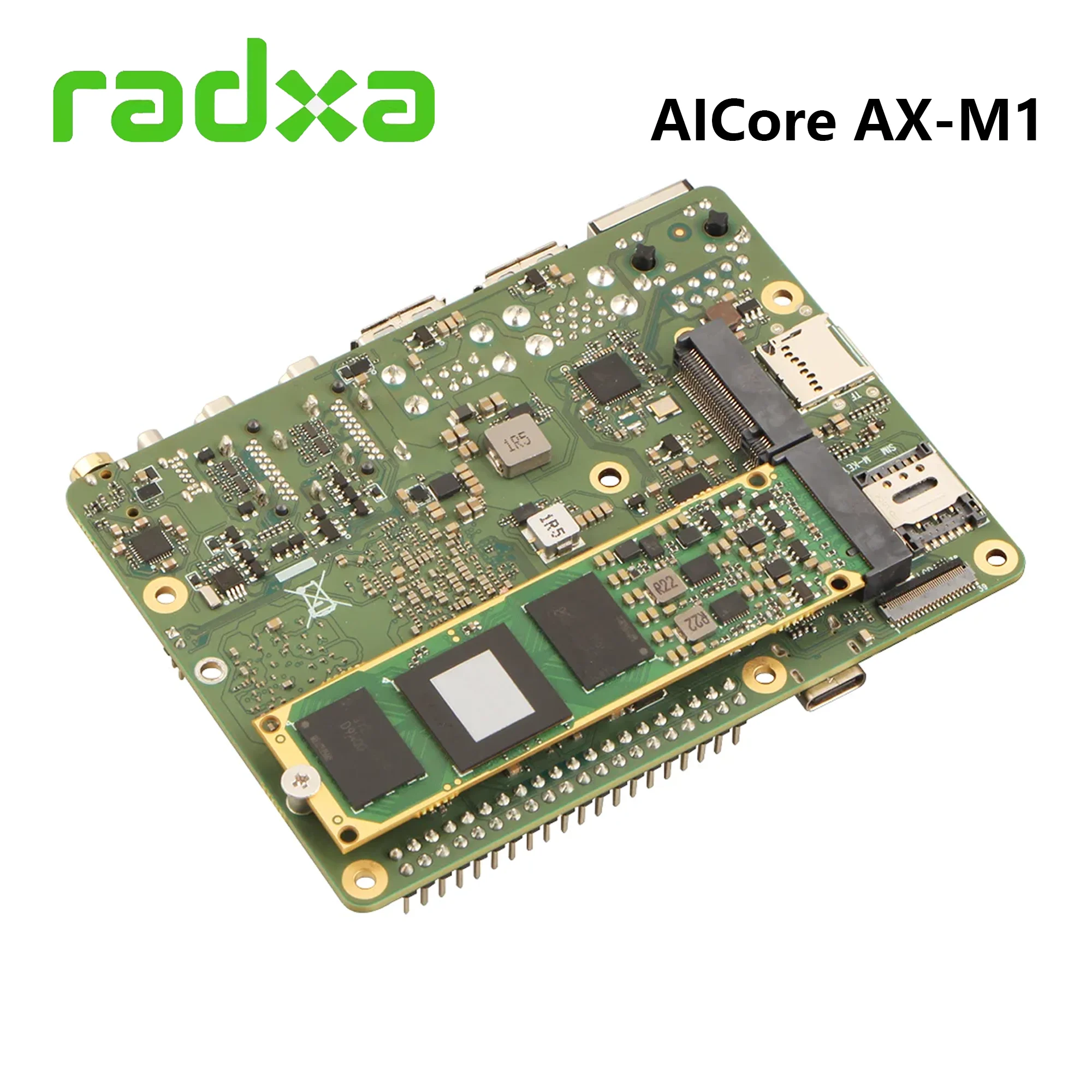 Фото Модуль ускорения ИИ VivaCTRadxa AICore AX-M1 Axera AX8850, 24 TOPS@INT8, 8 ГБ ОЗУ LPDDR4X, M.2 2280, совместим с ROCK 5B+ Roc №3