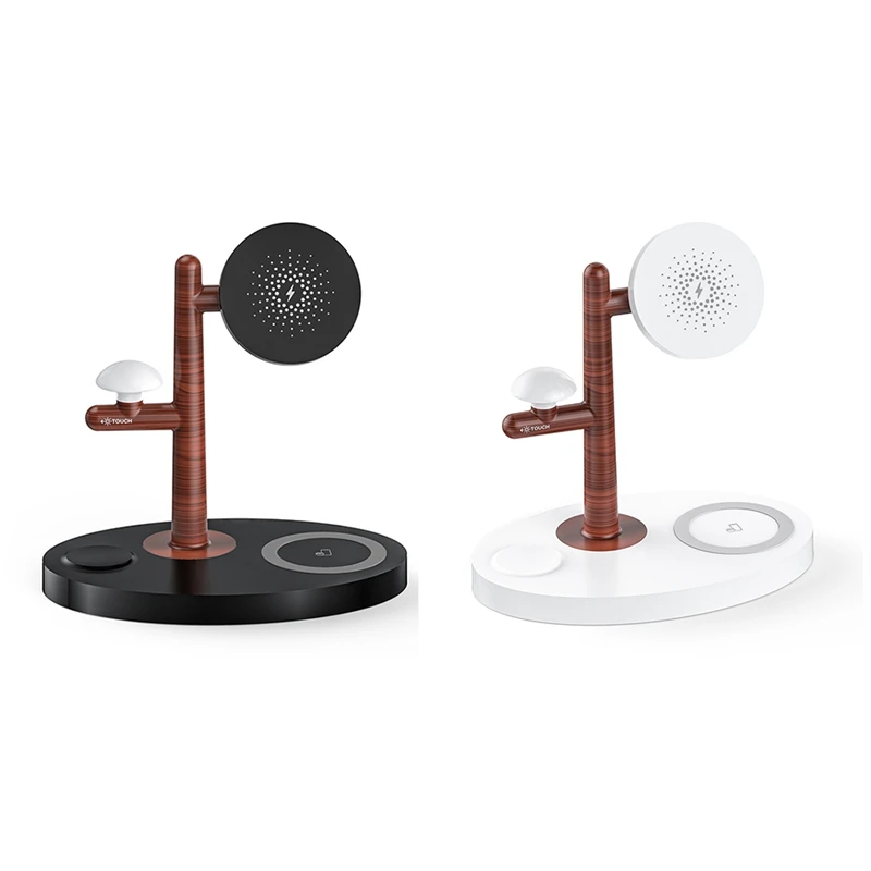 Быстрое беспроводное зарядное устройство 3 в 1 светодиодная подставка