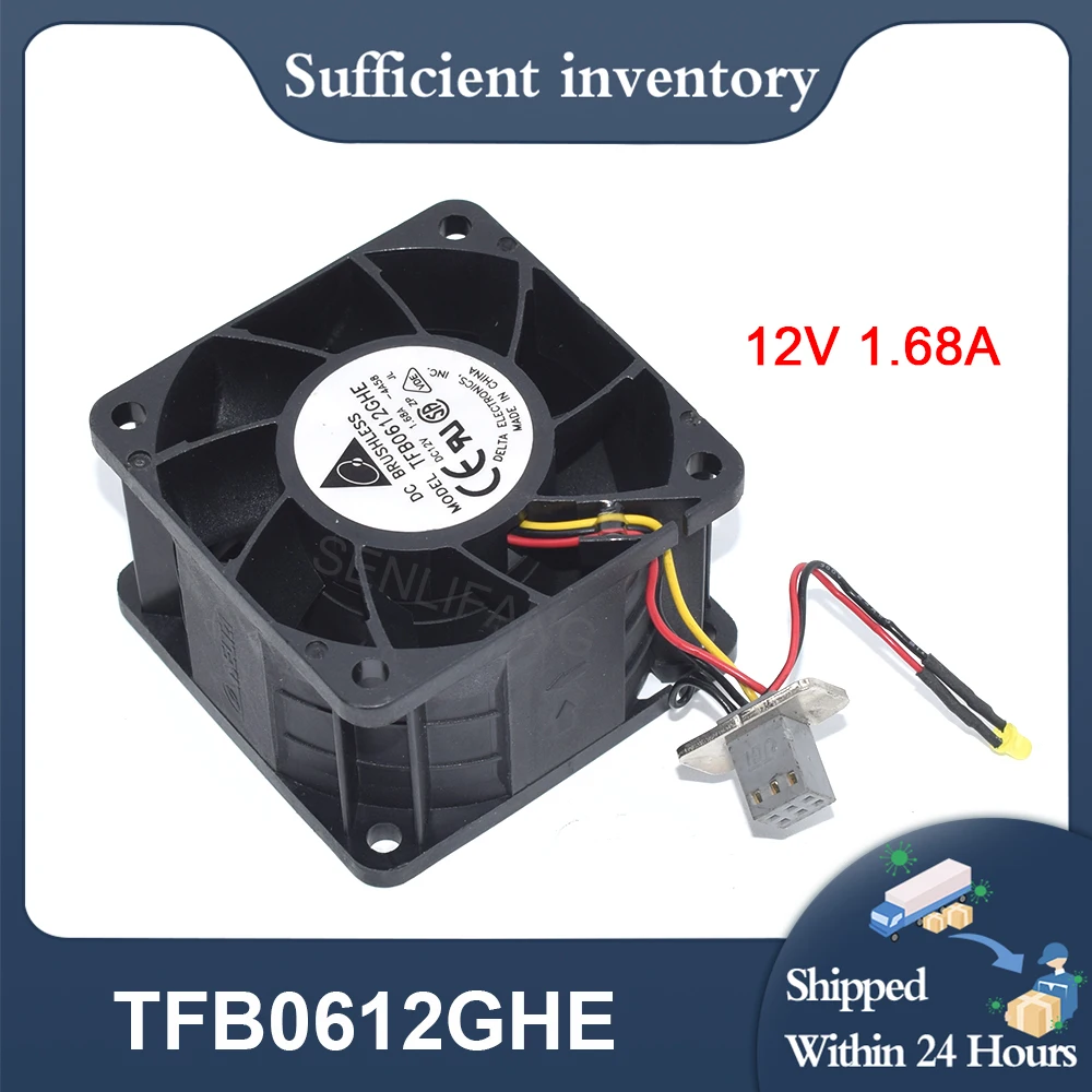Новый TFB0612GHE Для Delta 1.68A 20,16 Вт 12 В постоянного тока 6-контактный 3-проводной 60*60*38 мм 6 см герметичная версия радиатора шасси вентилятора