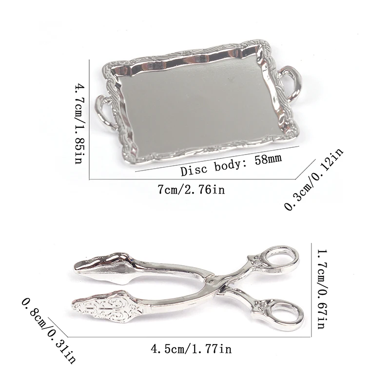 Миниатюрный металлический фотоальбом для кукольного домика зажим хлеба тарелка