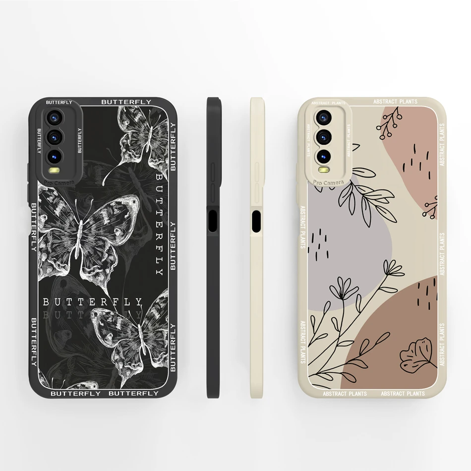 Чехол для телефона Vivo Y20 Y20A Y20G Y20i Y20S простая жидкая силиконовая задняя крышка Y 20