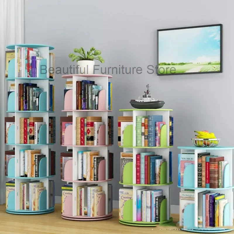 Простая вращающаяся книжная полка Детская Рамка для картин простой органайзер