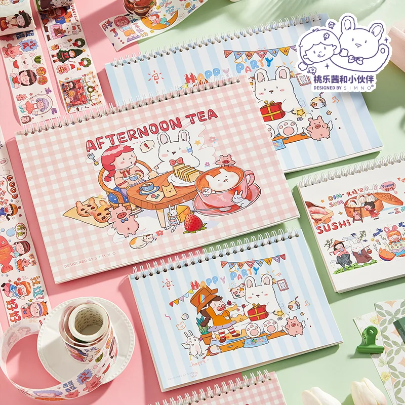 

40 Sheets Reusable Release Book Washi Tape Stickers Storage Book Journal Books School Stationery