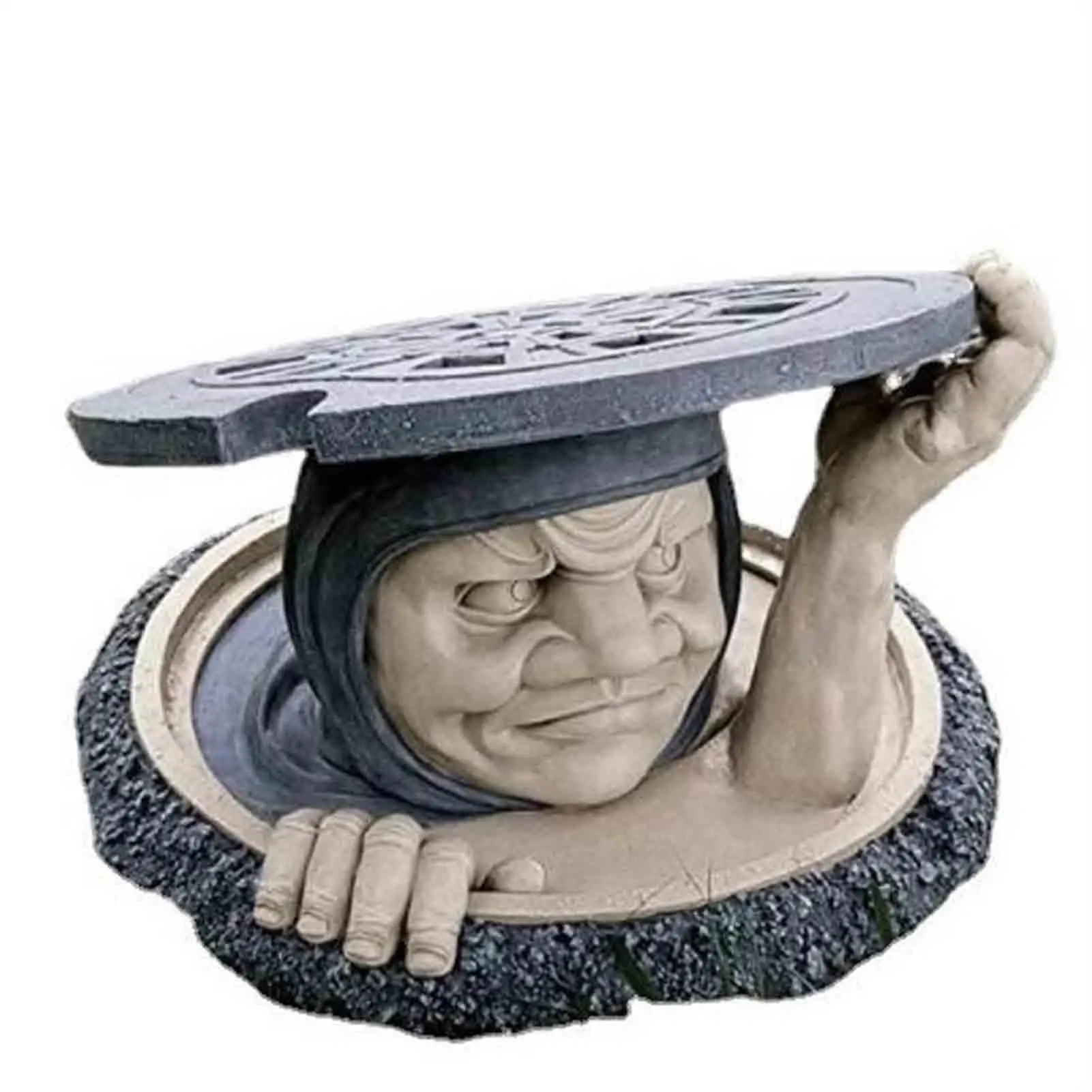 

Garden Stone Innovative Resin Sewer Worker Decor Statue