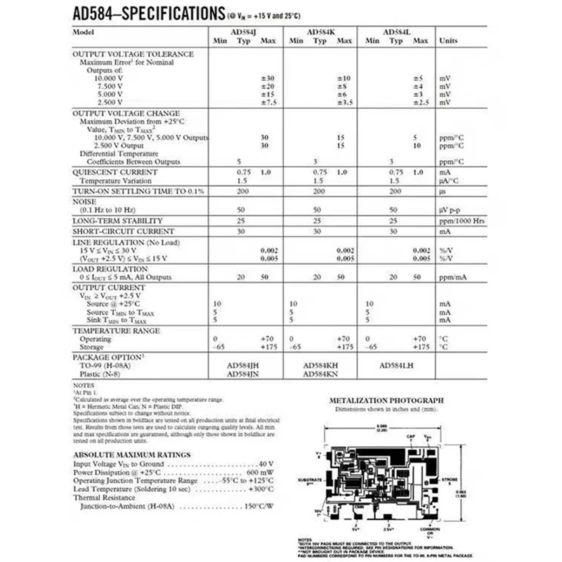 Опорный источник напряжения Green AD584 10 в опорная плата AD584KH для настройки
