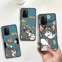 cartoon tom and jerry phone case silicone soft for redmi 9a 8a note 11 10 9 8 8t redmi 9 k20 k30 k40 pro max